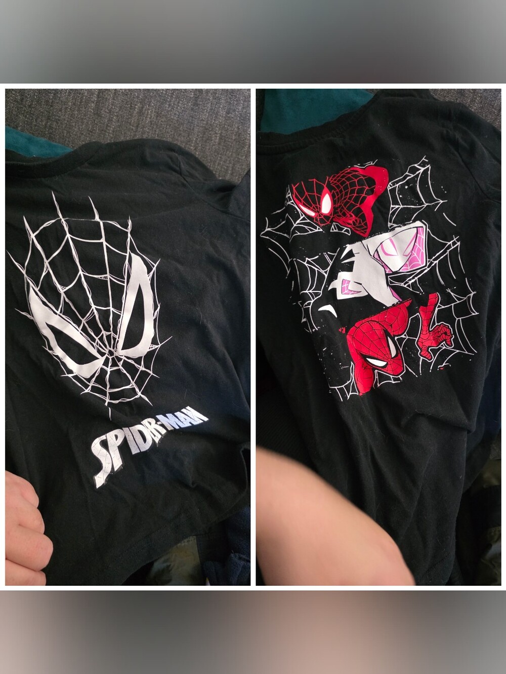 Marvel Spider-Man Black Kids Graphic Tee - Red & White Web Design Tshirt6 Ans Vs